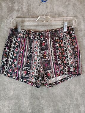 Cali 1850 Floral High Waist Women's Shorts Size Small
